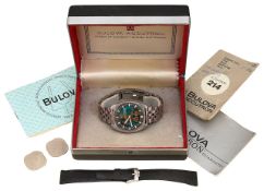 A Gentleman's Bulova Accutron 'Spaceview' stainless wristwatch Ref 21276