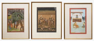 Indian School. 20th century Ten miniature gouache studies