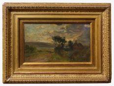 British School, 19th Century, 'landscape with a cottage'