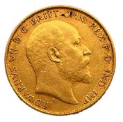 Edward VII half sovereign, 1907