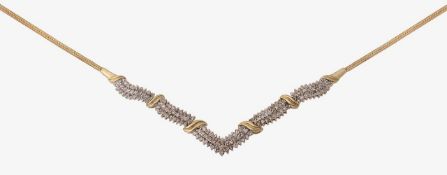 A diamond set necklet