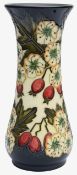 A Modern Moorcroft 'Hawthorn' pattern vase designed by Nicola Slaney