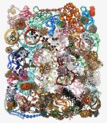 A large collection of costume jewellery