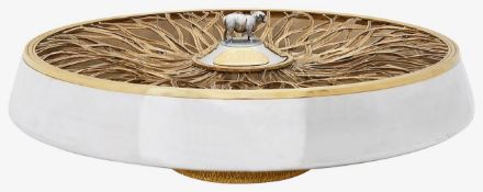 Grant MacDonald. A large silver and parcel-gilt rose bowl centrepiece