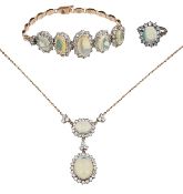 An opal parure