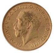 A George V full sovereign, 1912