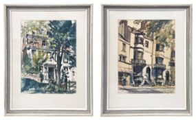 Ernest J Worrall (British, 1892-1972), 'Grand Parade' & 'New Chapel Churchyard (2)