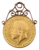 A George V full sovereign