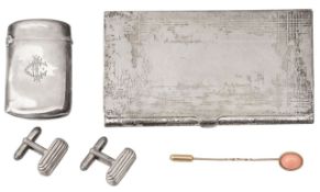 A Tiffany & Co silver card case and other items