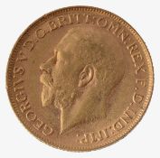 A George V full sovereign, 1911