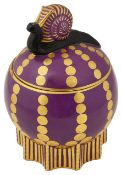 A German Fraureuth jar and cover designed by Carl Nacke c.1920