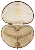 An Edwardian seed pearl necklace