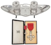 A cased George VI MBE awarded to Michael Isaac Lipman (1902-1978)