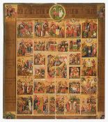 A late 19th century Russian Feast Day Icon