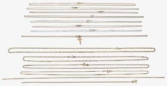 A collection of assorted chains