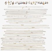 A collection of chains and pendants