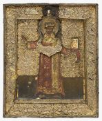 A 19th century Russian Icon of St Nicholas the Wonderworker