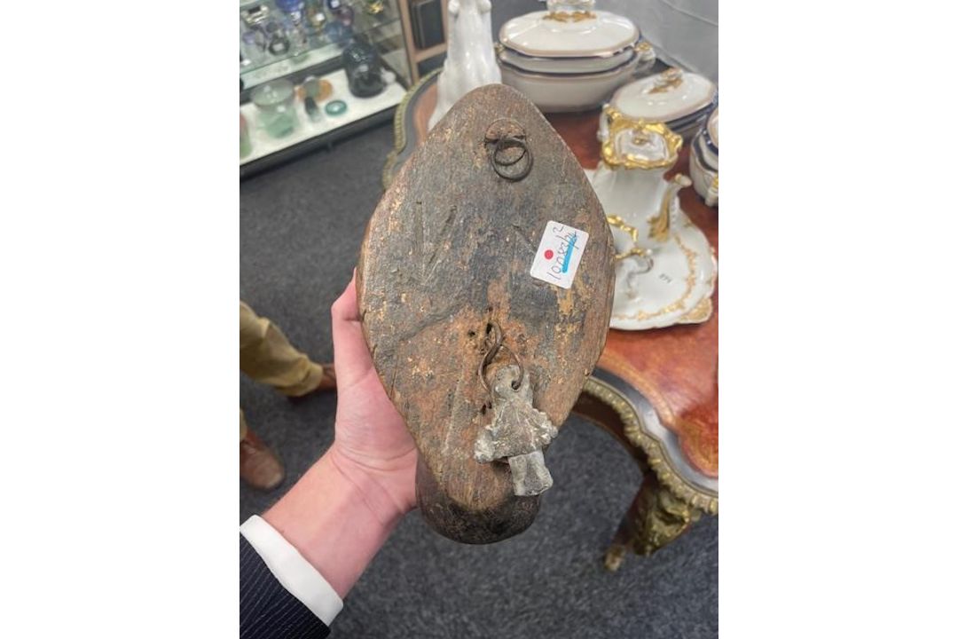 Two North American Folk Art carved wood decoy ducks - Image 4 of 7