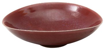 Rupert Spira (British b.1960) A red copper glazed studio pottery bowl