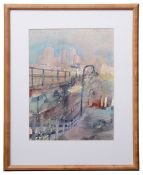 Bernhard Vogel (Austrian, b.1961) 'Cityscape' watercolour