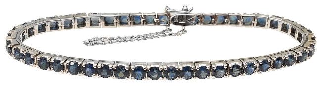 A sapphire line bracelet