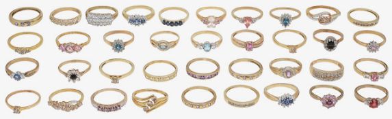 A large group of rings