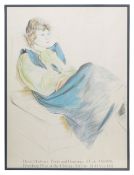 A David Hockney Exhibition Poster 'Prints and Drawings of Celia'