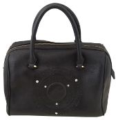 Blue leather Versace