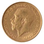 A George V full sovereign, 1912