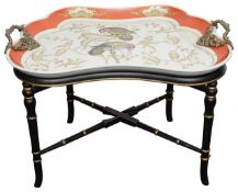 A ceramic tray top table by Wong Lee