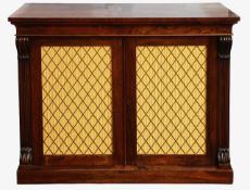 A Regency rosewood side cabinet