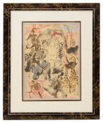 Milivoj Uzelac (Croatian, 1897-1977) 'Safari in Africa', lithograph and pochoir