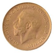 A George V full sovereign, 1919