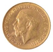 A George V full sovereign, 1918