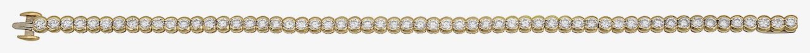 A diamond line bracelet