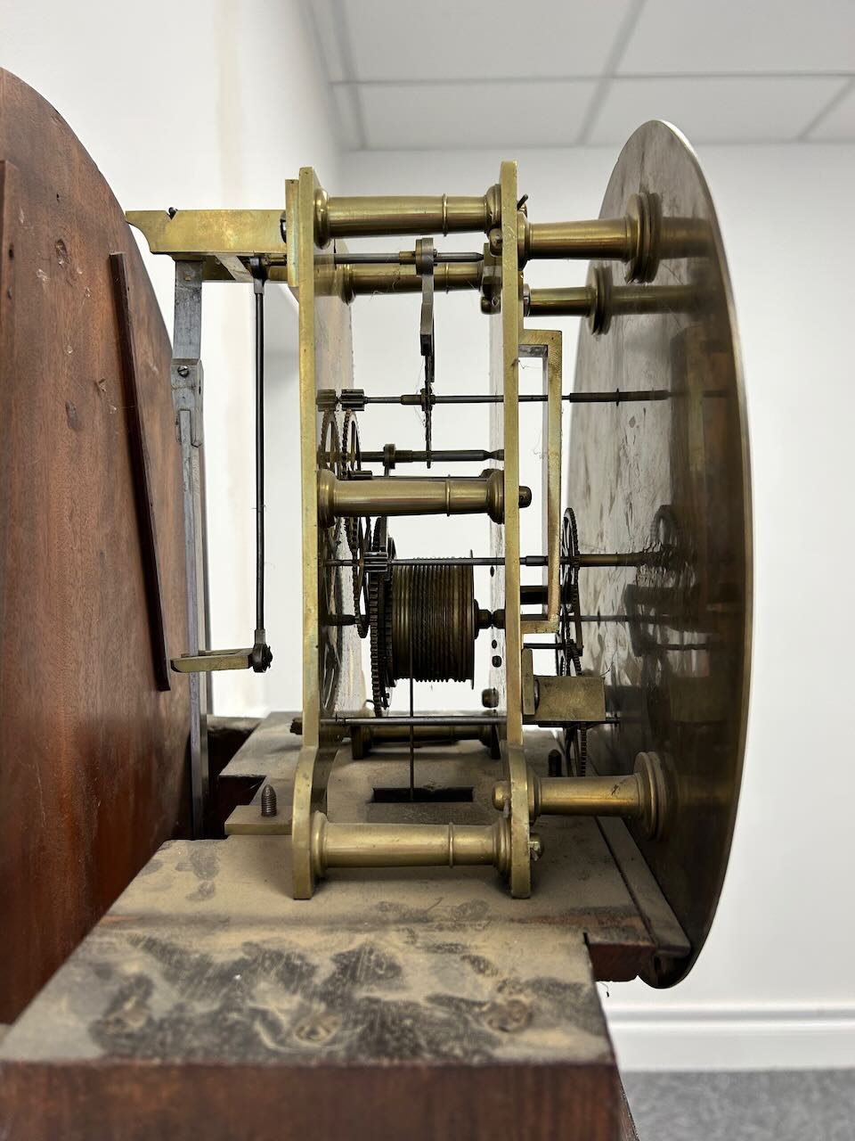 An early 19th century mahogany longcase regulator - Image 5 of 21