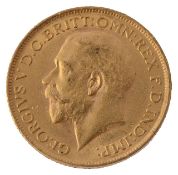 A George V full sovereign, 1912