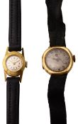 Two ladies watches 18ct & 9ct