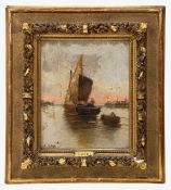 L. Nitra (European, Late 19th/early 20th century) 'Fishing boats'