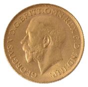 A George V full sovereign, 1911