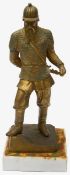 After Parmen Zabello. A Russian bronze figure of Yermak Timofeyevich