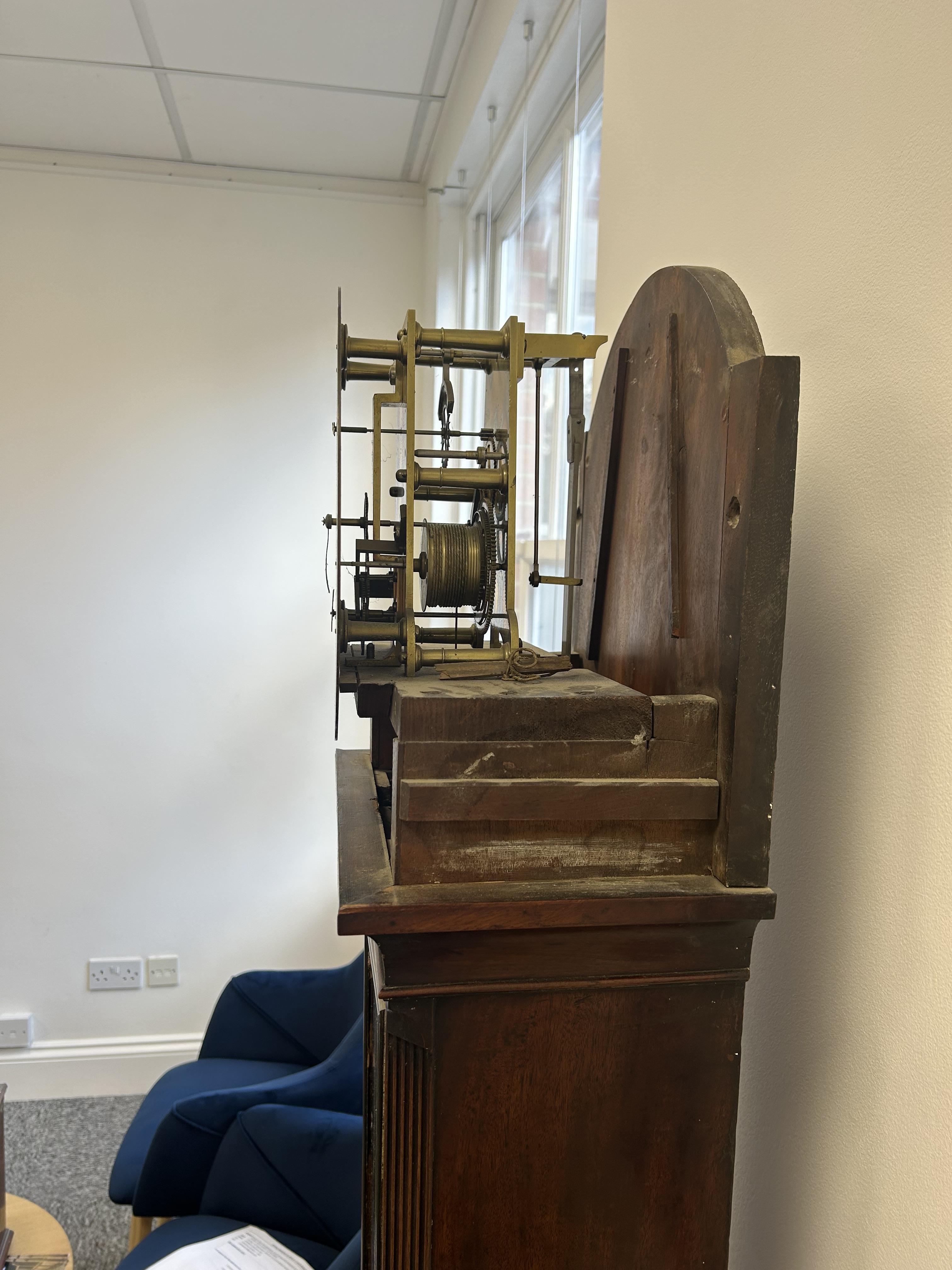 An early 19th century mahogany longcase regulator - Image 21 of 21