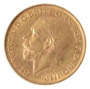 A George V full sovereign, 1928