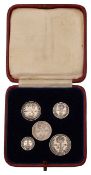George V, 1930 Maundy set, cased