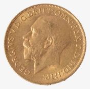 A George V full sovereign, 1915