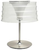 A Ch'i Penta table lamp in nickel and glass by Umberto Asnago 1999