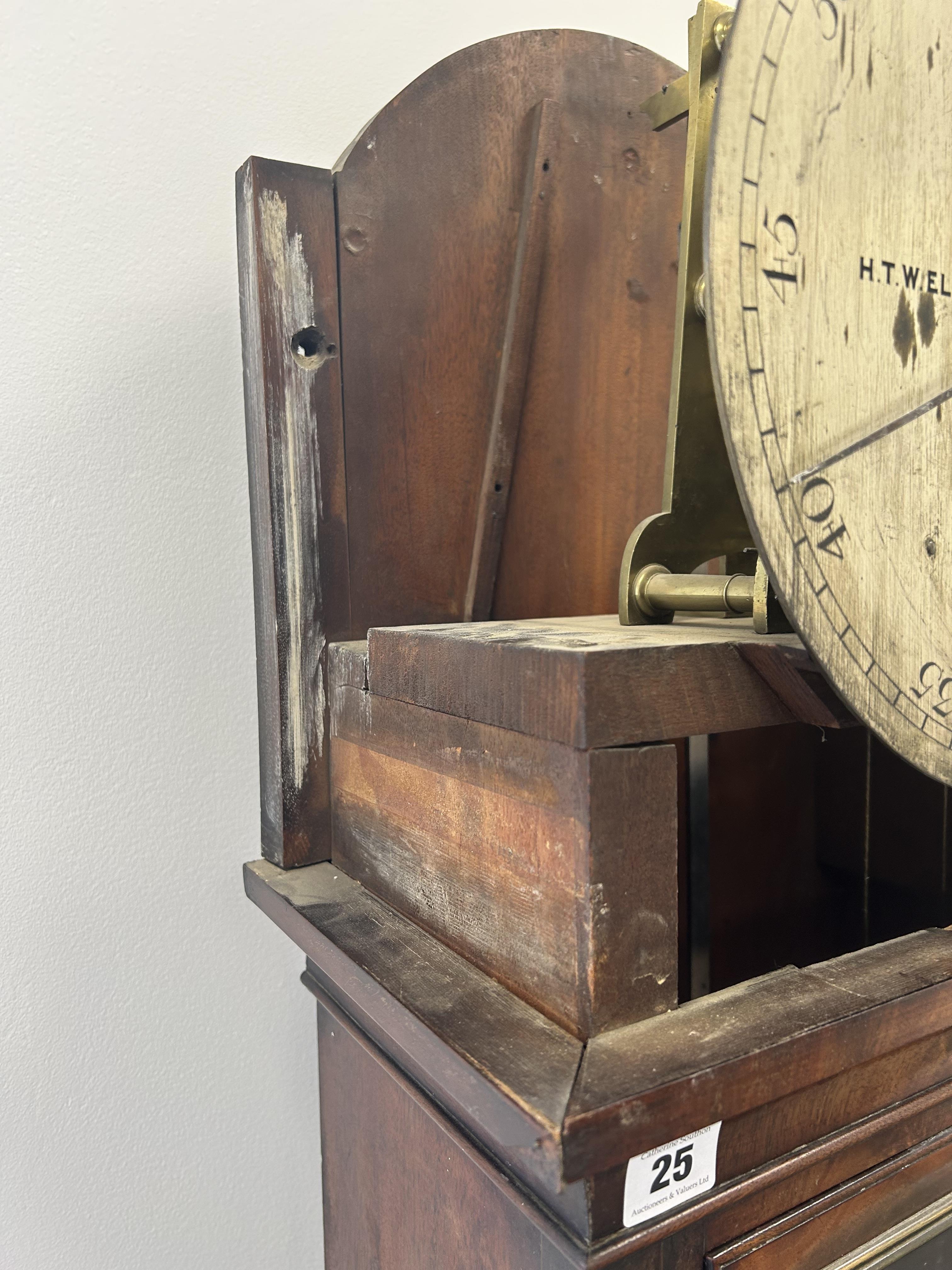An early 19th century mahogany longcase regulator - Image 18 of 21