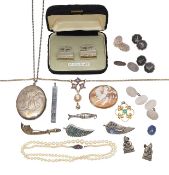 A collection of costume jewellery