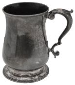 A George II silver pint mug