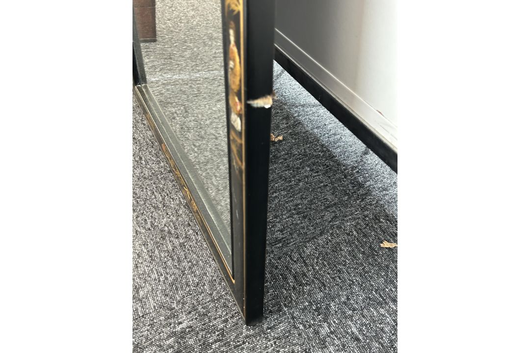 A large Queen Anne style chinoiserie wall mirror - Image 7 of 8